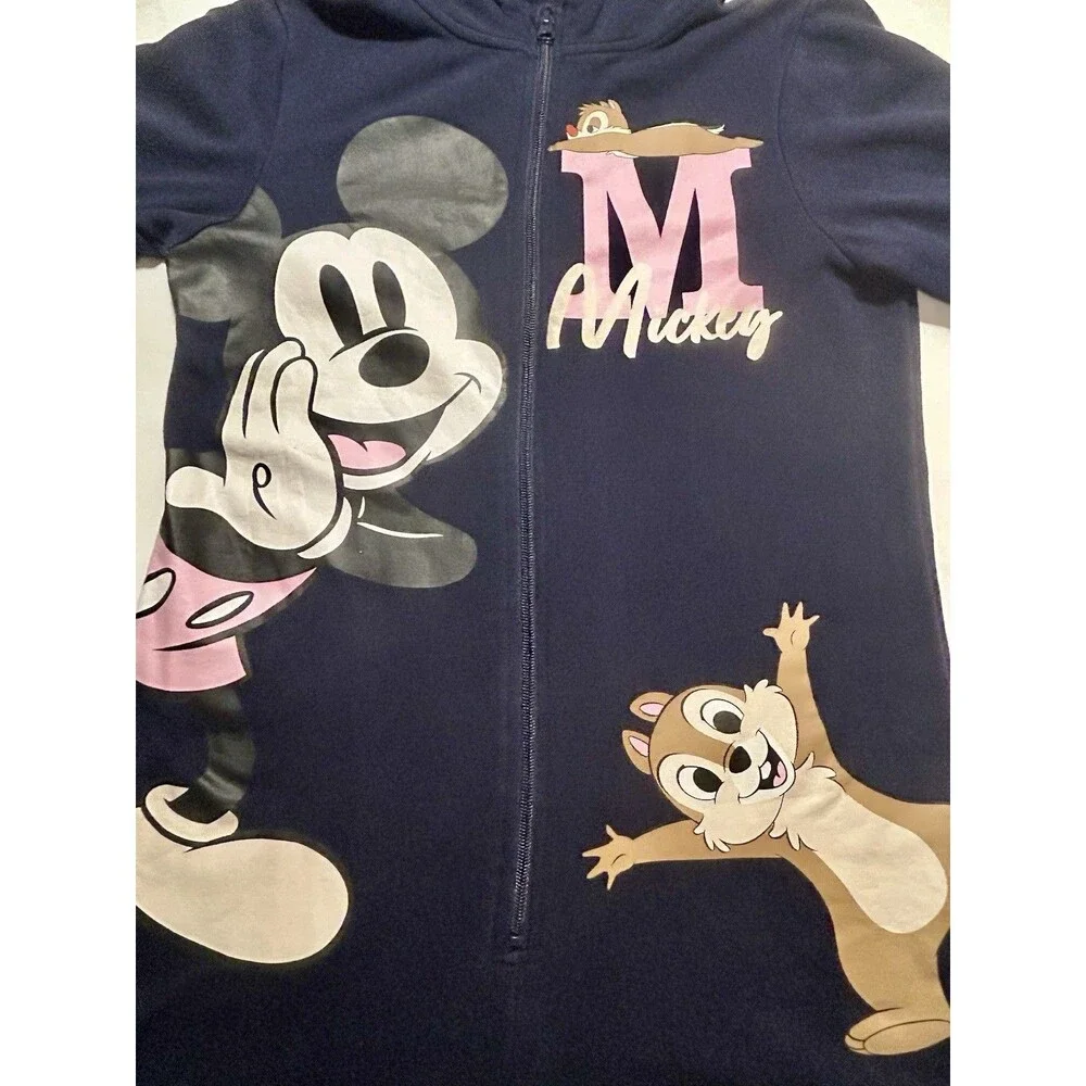 H And M Disney Mickey Mouse Chip N Dale One-Piece Jumpsuit Unisex Size 16